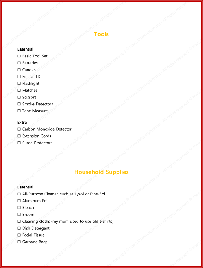 New Apartment Checklist Template Page 06