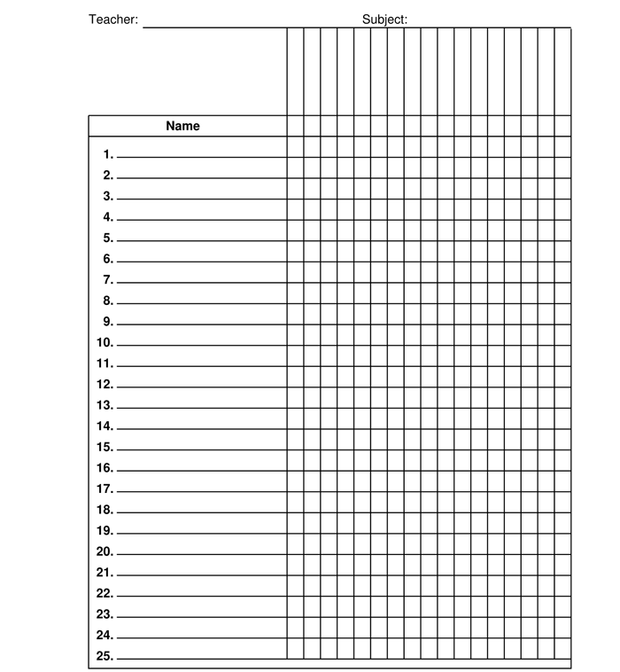 Multipurpose Class List