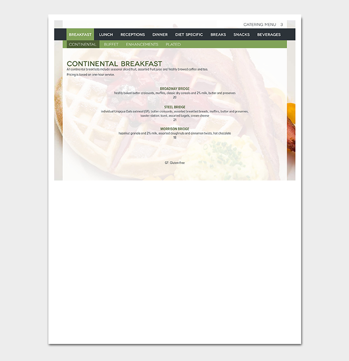 Catering Menu PDF